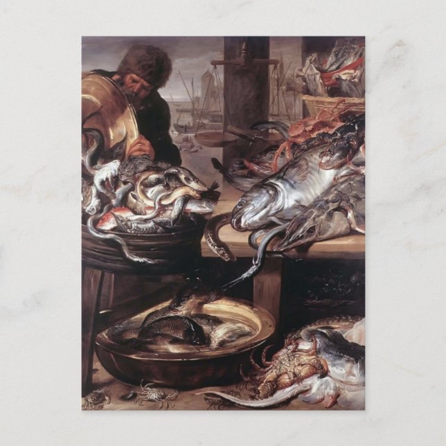 Carte Postale Frans Snyders - Le Pêcheur (Devant)