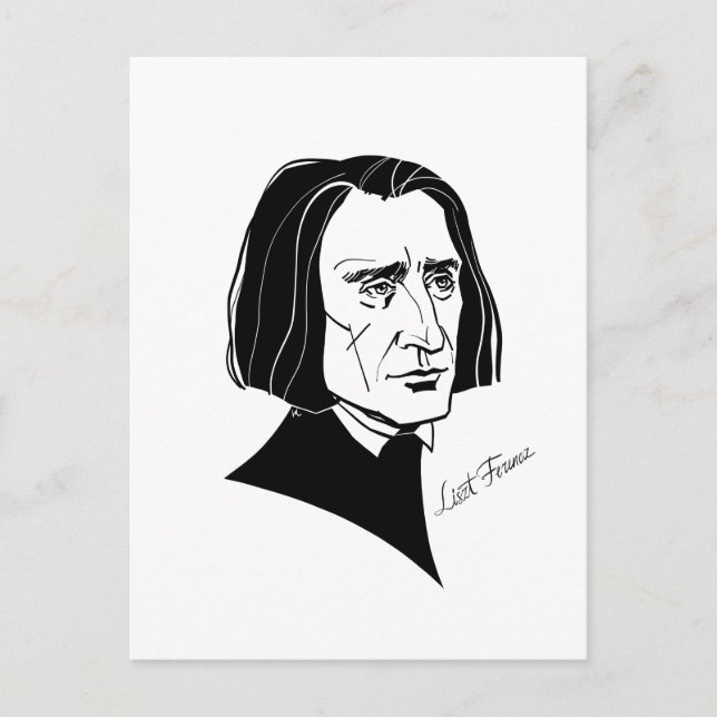Carte Postale Franz Liszt (Devant)