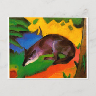 Carte Postale Franz Marc Blue Black Fox