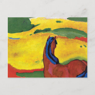 Carte Postale Franz Marc - Cheval dans un paysage