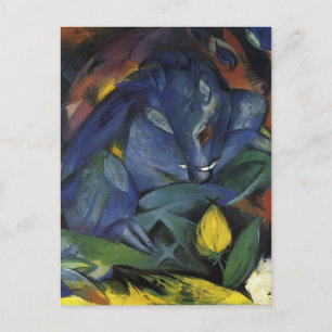 Carte Postale Franz Marc- Cochons sauvages (sanglier et truie)