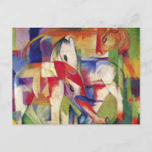 Carte Postale Franz Marc - Eléphant, Cheval, Bovins, Hiver