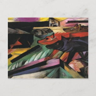 Carte Postale Franz Marc- Les Loups (Guerre des Balkans)