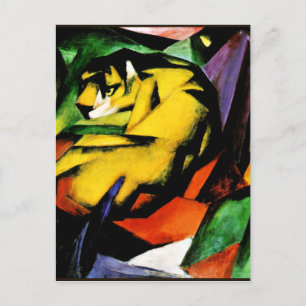 Carte Postale Franz Marc peinture, Tiger