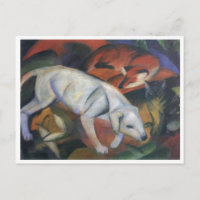 Franz Marc - Trois animaux 1912 chien renard chat