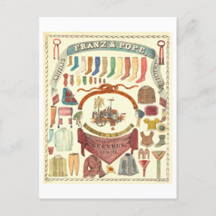 Carte Postale Franz & Pope Tricot Machine Publicité