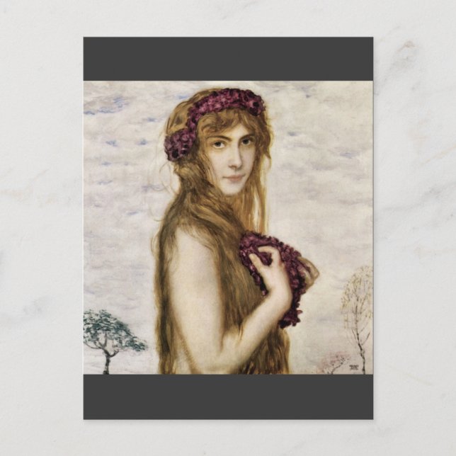 Carte Postale Franz von Stuck - Printemps (Devant)