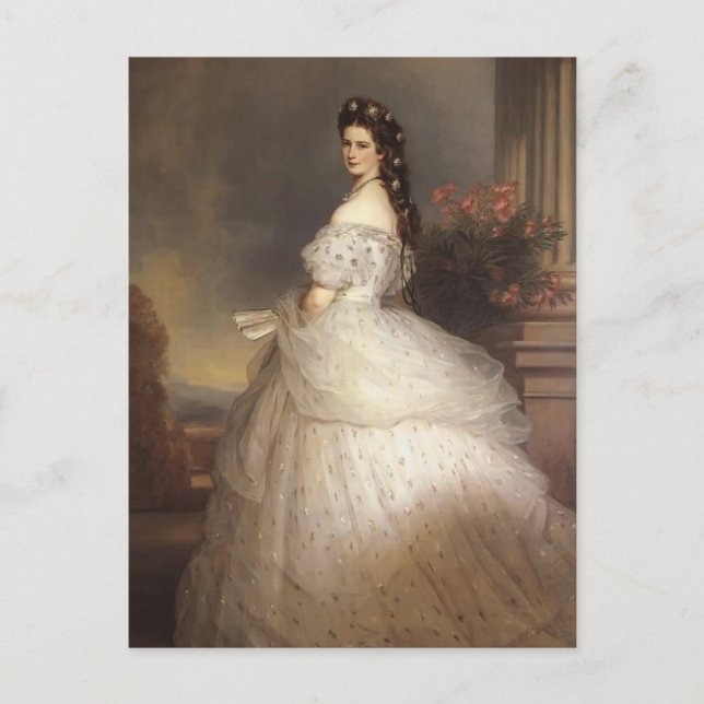 Carte Postale Franz Winterhalter- Elizabeth, impératrice d'Autri (Devant)