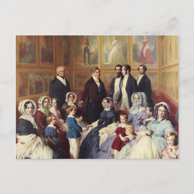 Carte Postale Franz Winterhalter Queen Victoria et Prince Albert (Devant)