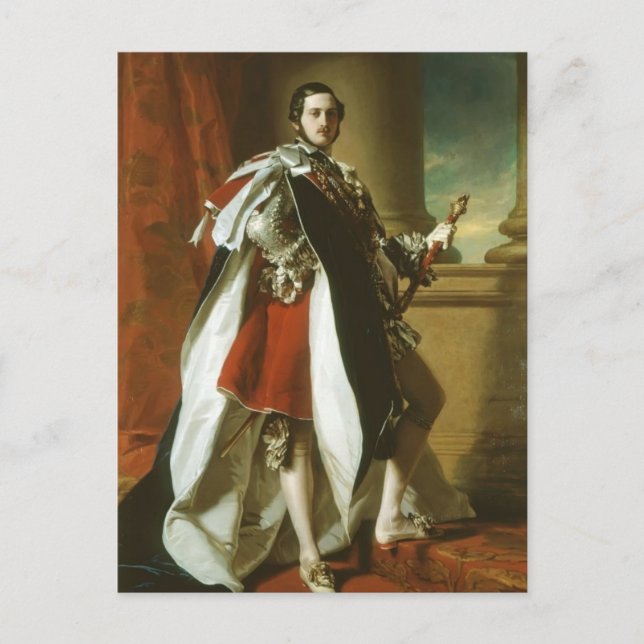 Carte Postale Franz Xaver Winterhalter-Portrait du Prince Albert (Devant)