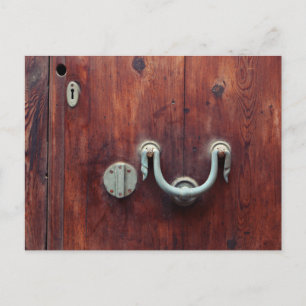 Carte Postale Frappe la porte