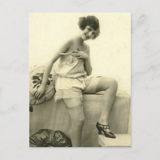 Carte Postale Frappe vintage Risque photo française