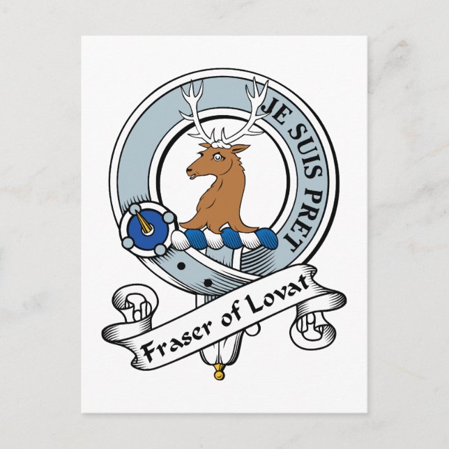 Carte Postale Fraser of Lovat Clan Badge (Devant)