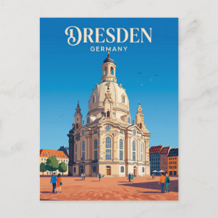 Carte Postale Frauenkirche Allemagne