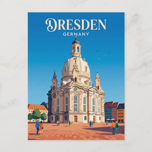 Carte Postale Frauenkirche Allemagne (Devant)
