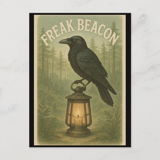 Carte postale Freacon Beacon Raven (Devant)