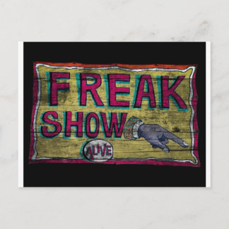 Carte Postale Freak Afficher la bannière Vintage