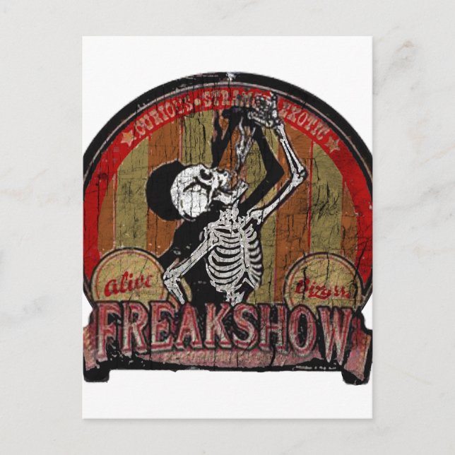 Carte Postale Freak Show (Devant)