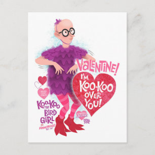 Carte Postale FREAKS Valentine : Je suis Koo-Koo Over You!