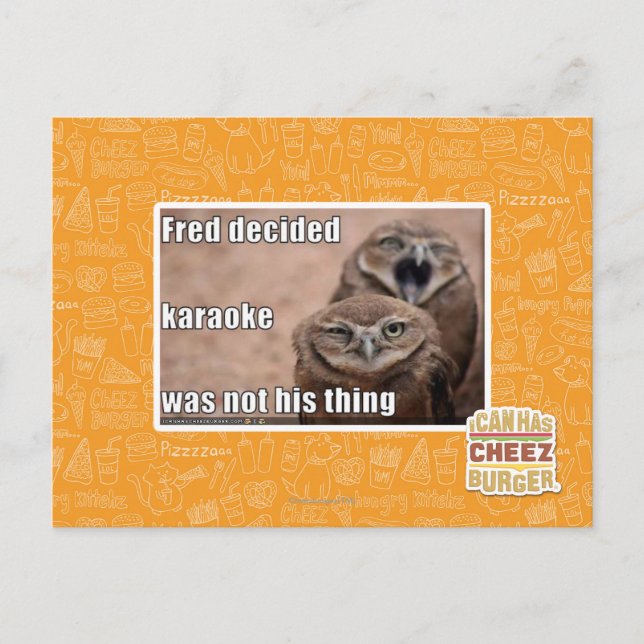 Carte Postale Fred a décidé (Devant)