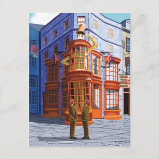 Carte Postale Fred et George chez Weasley's Wizard Wheezes