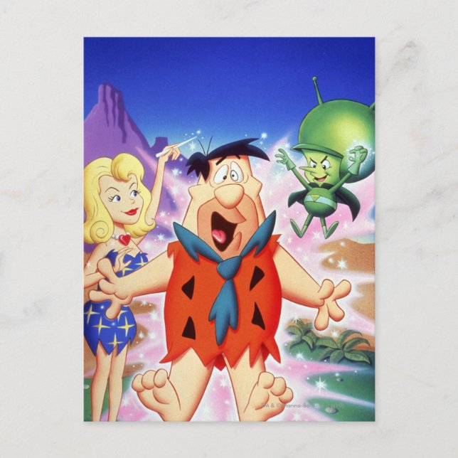 Carte Postale Fred Flintstone Sous Un Spell (Devant)