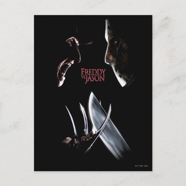 Carte Postale Freddy contre Jason | Affiche théâtrale (Devant)