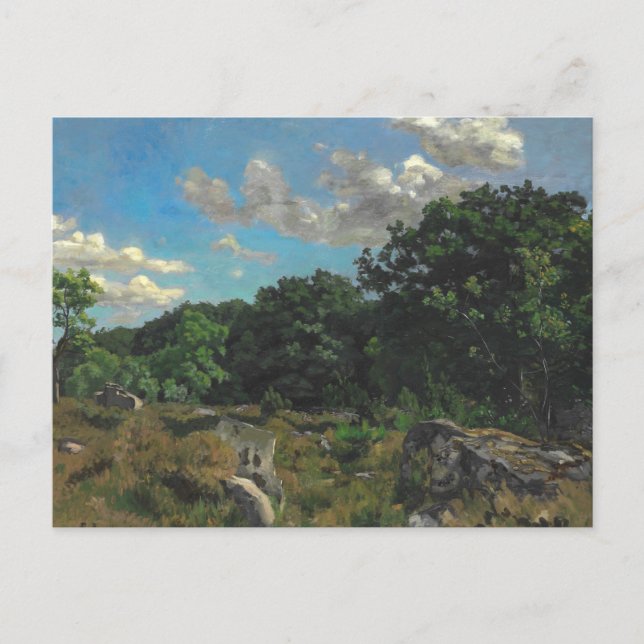 Carte Postale Frederic Bazille - Paysage à Chailly (Devant)