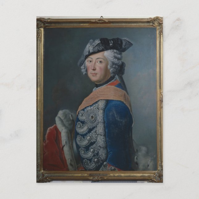 Carte Postale Frédéric II le Grand de Prusse, après 1753 (Devant)
