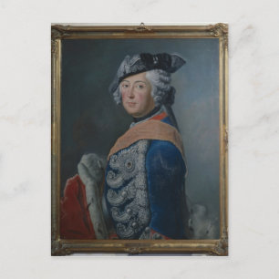 Carte Postale Frédéric II le Grand de Prusse, après 1753