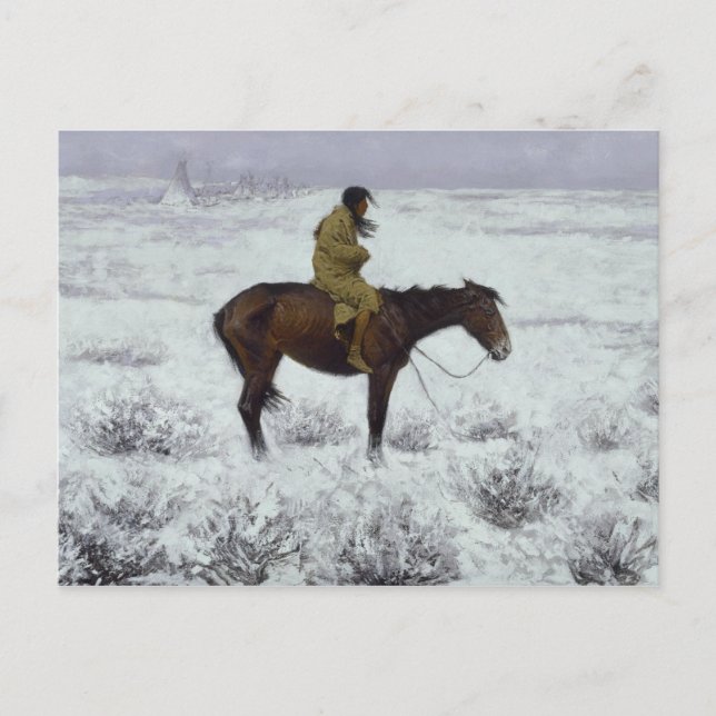 Carte Postale Frederic Remington - Le Garçon (Devant)