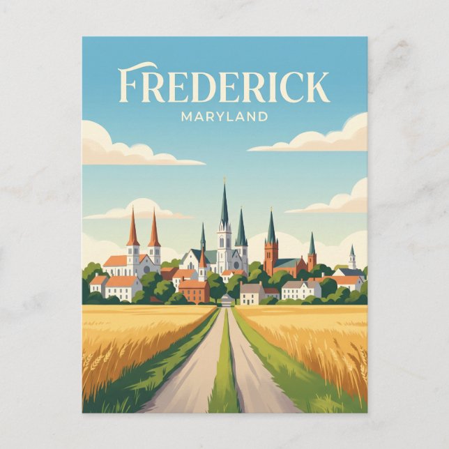 Carte Postale Frederick Maryland (Devant)