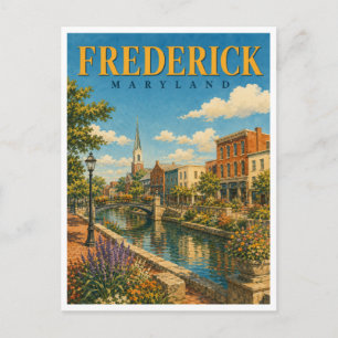 Carte Postale Frederick Maryland Carroll Creek GeoSaga