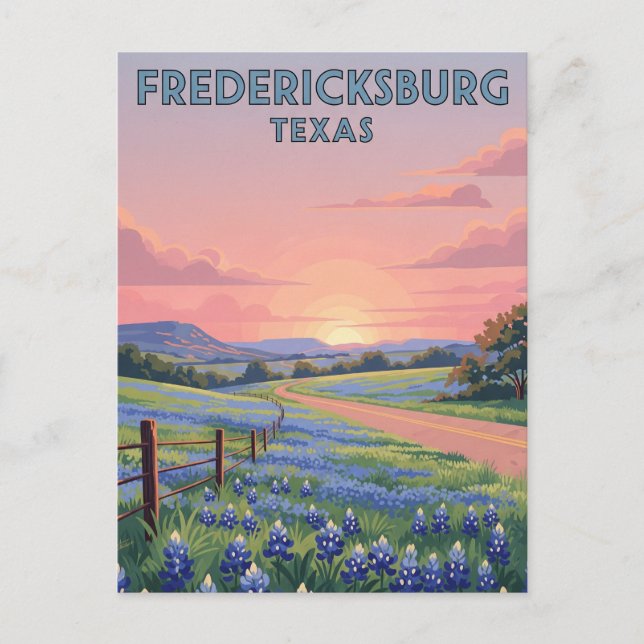 Carte Postale Fredericksburg Texas Travel (Devant)