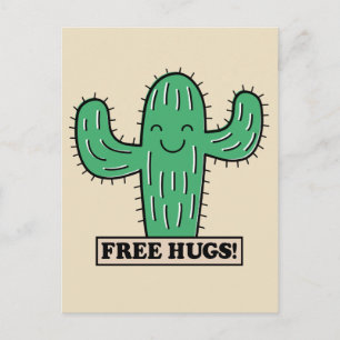 Carte Postale Free Cactus Hugs postcard
