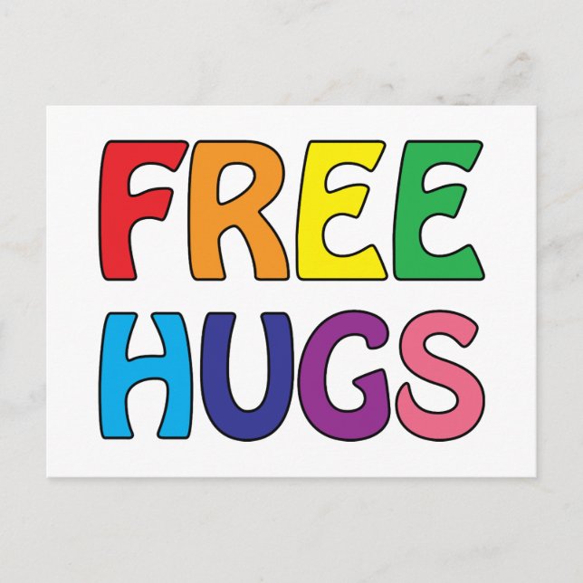 Carte Postale Free Hugs (Devant)