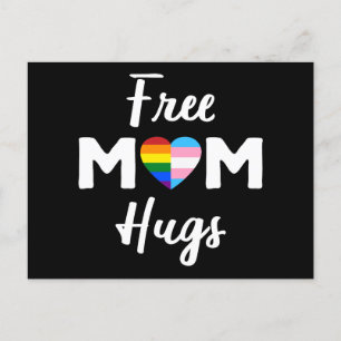 Carte Postale Free Mom Hugs II - Rainbow Gay Trans Pride