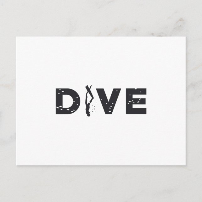 Carte Postale Freediver Freediver Dive Ocean Freedive Apnoe (Devant)