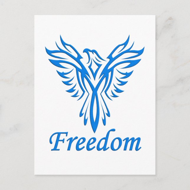 Carte postale Freedom Eagle, personnaliser (Devant)