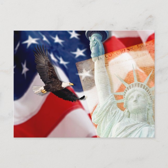 Carte postale Freedom U pour les patriotes américa (Devant)