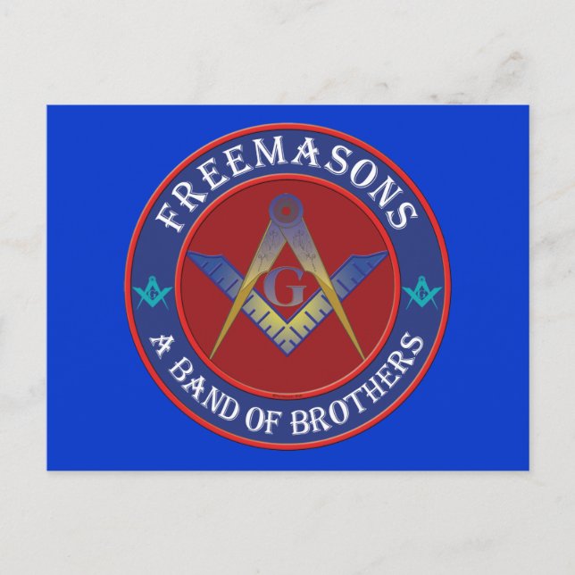 Carte Postale Freemasons, Une bande de frères (Devant)