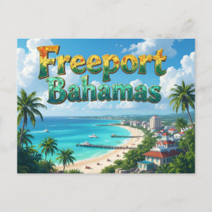 Carte Postale Freeport Bahamas rêve