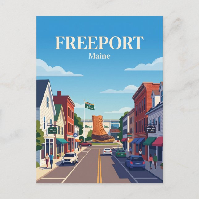 Carte Postale Freeport États-Unis (Devant)