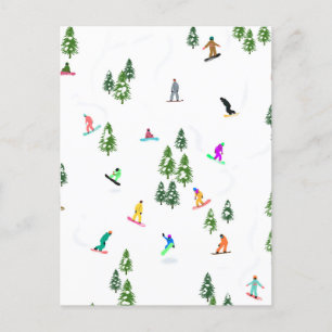Carte Postale Freeride Snowboard Snowboard Snowboard Snowboard