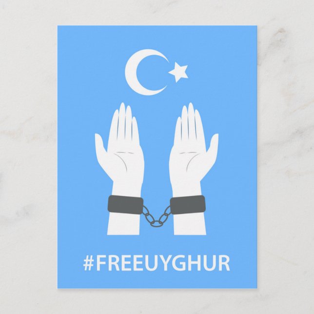 CARTE POSTALE #FREEUYGHUR (Devant)