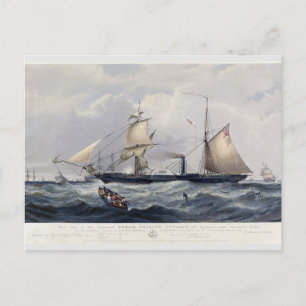 Carte Postale Frégate Cyclope HMS 1839