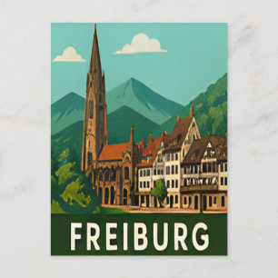 Carte Postale 🌲 FREIBURG — Porte d'entrée de la Forêt-Noire & B