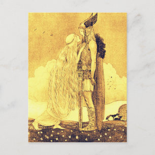 Carte Postale Freja et Svipdag par John Bauer