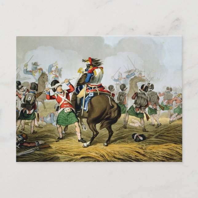 Carte Postale French Cuirassiers at the Battle of Waterloo, Char (Devant)