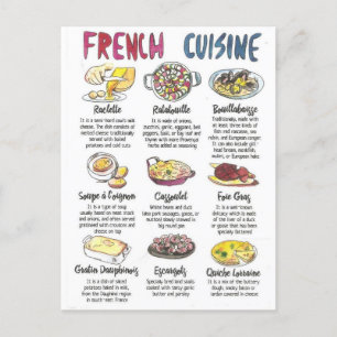 Carte Postale French cuisine